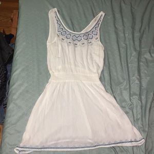 White beach dress